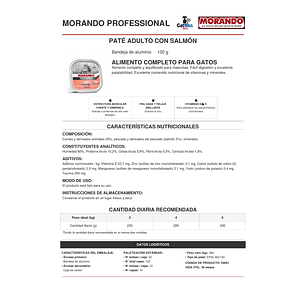 Pate Húmedo Para Gato Adulto Morando 100g