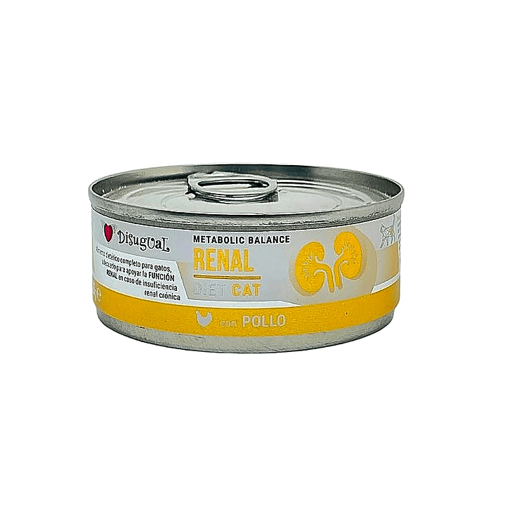 Alimento Húmedo Para Gato Disugual Renal Pollo Lata 85g 2