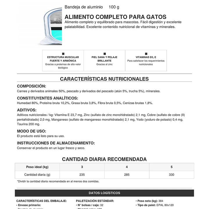 Pate Húmedo Para Gato Adulto Morando 100g 8