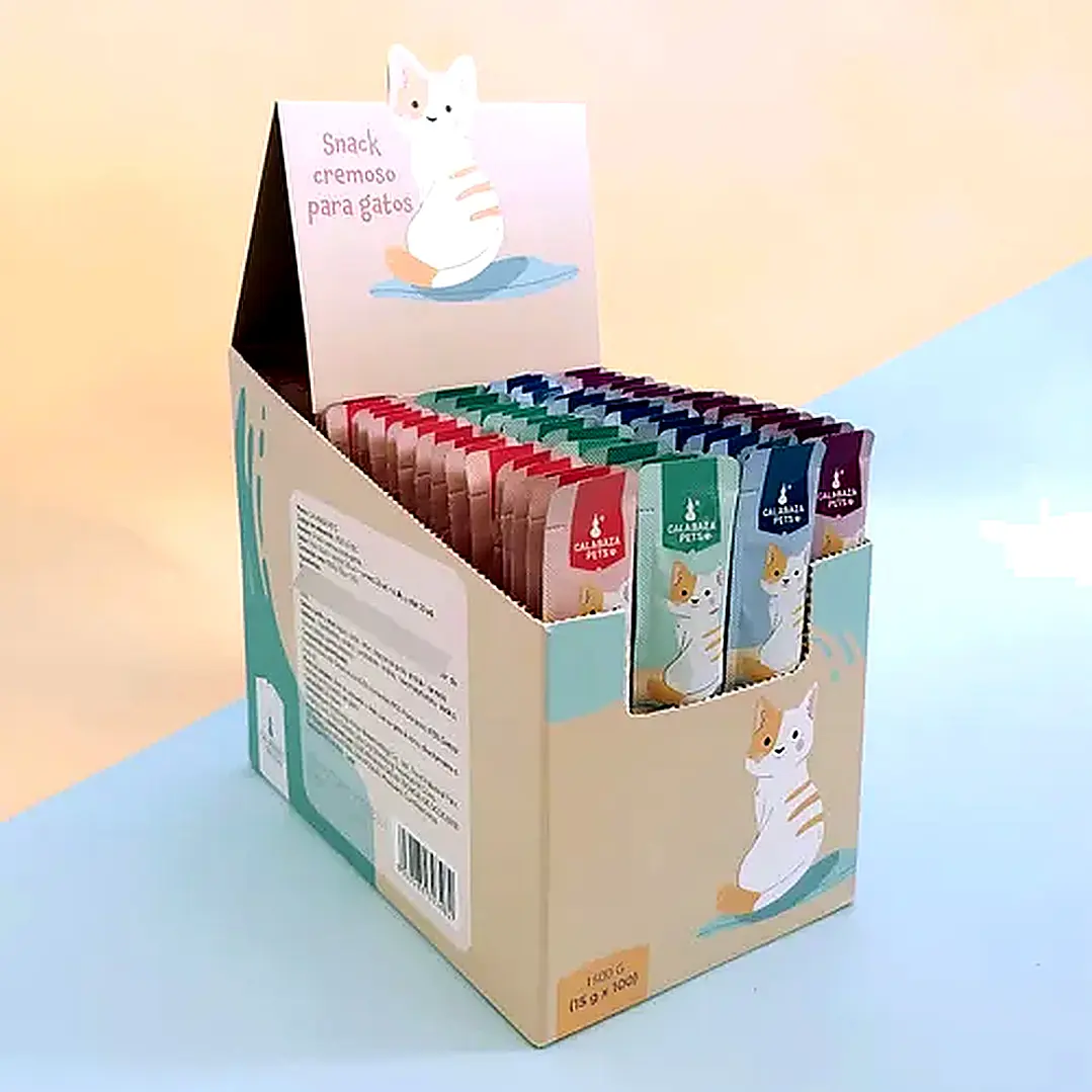 Snack Cremoso Para Gatos X 100und  Calabaza Pets 2