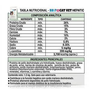 Alimento Br For Cat Vet Hepatic