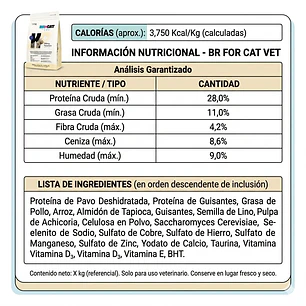 Alimento Para Gato Adulto BR for Cat Vet Sensitive 
