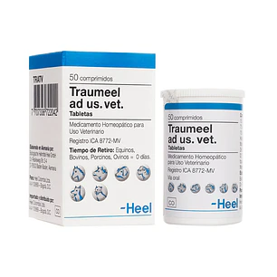 Traumeel Ad Us. Vet Homeopático X 50 Tabletas