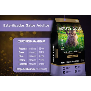 Alimento Agility Gold Gatos Esterilizados 