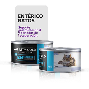 Alimento Lata Agility Gold Enterico Gato 140g
