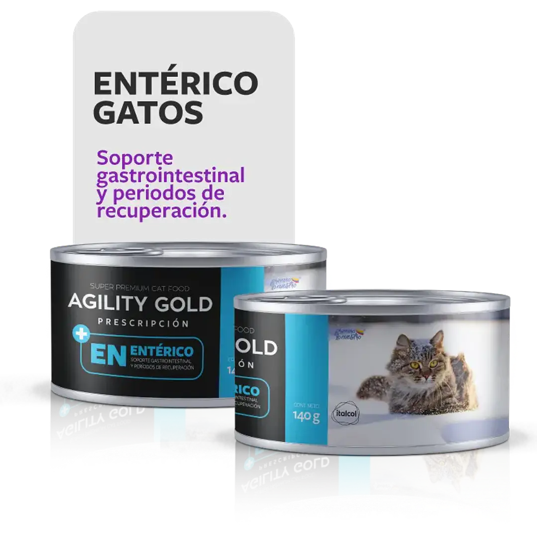 Alimento Lata Agility Gold Enterico Gato 140g 2