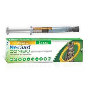 Nexgard Combo Gato 2.5 A 7.5 Kg Antipulgas Desparasitante