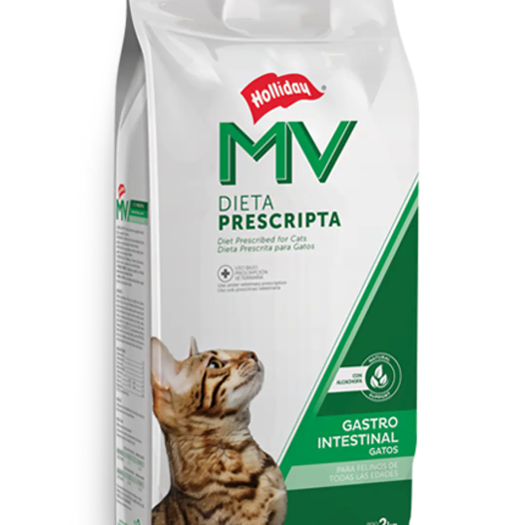 Alimento Holliday Mv Gastroinstestinal Gato 2 Kg-  1