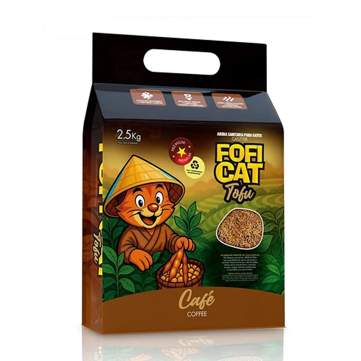 Arena Sanitaria Fofi Cat Tofu Biodegradable 2.5kg  1