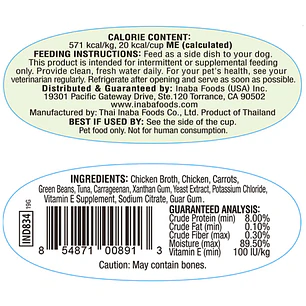 Alimento Humedo Perro Inaba Twins 70 Gr