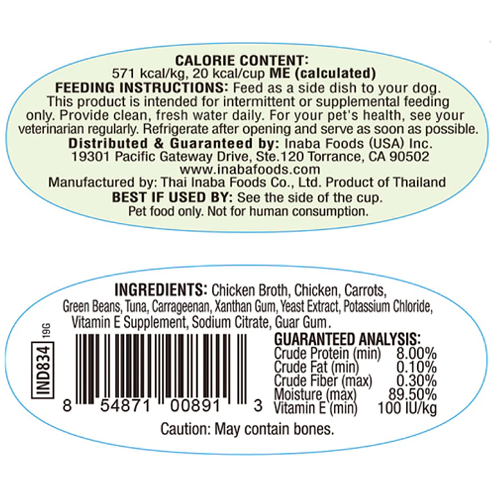 Alimento Humedo Perro Inaba Twins 70 Gr 2