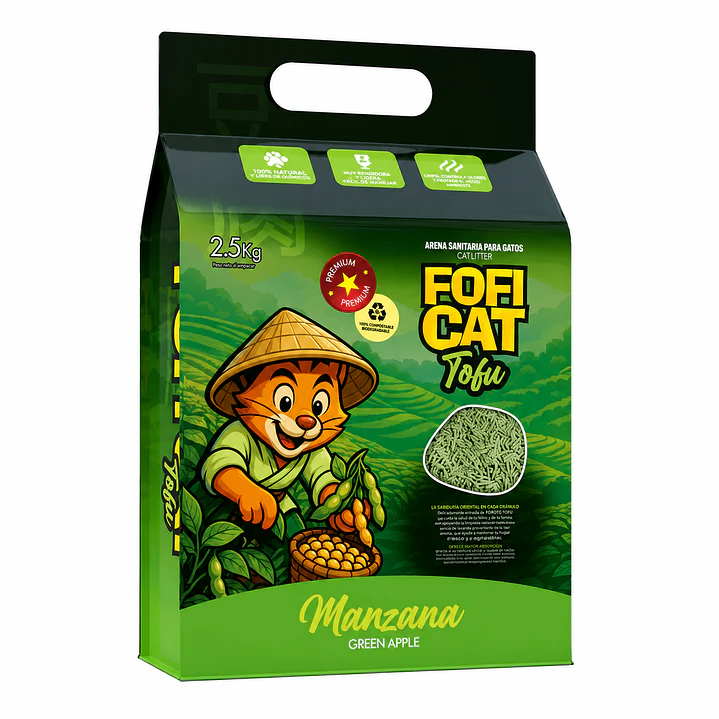 Arena Sanitaria Fofi Cat Tofu Biodegradable 2.5kg  3