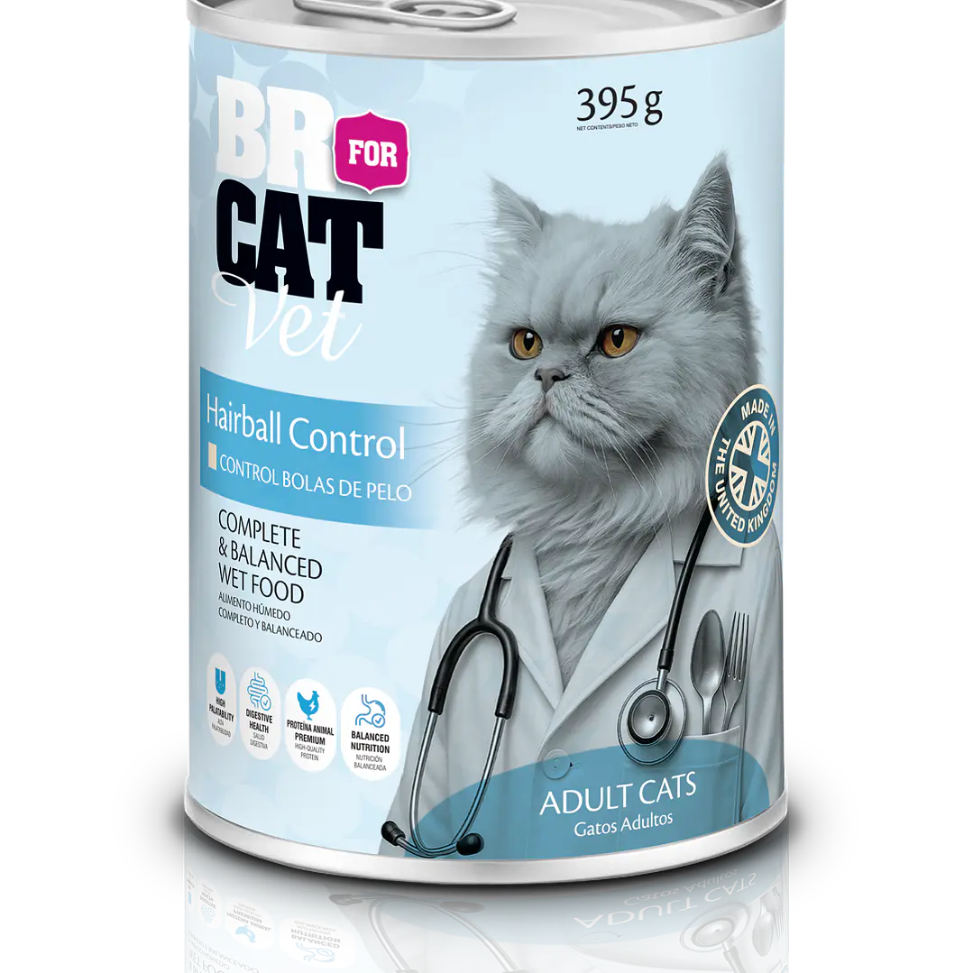 Alimento Humedo Br For Cat Hairball X 395g 1
