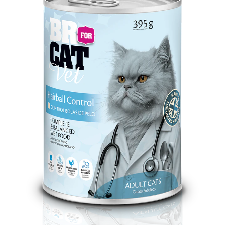 Alimento Humedo Br For Cat Hairball X 395g 1