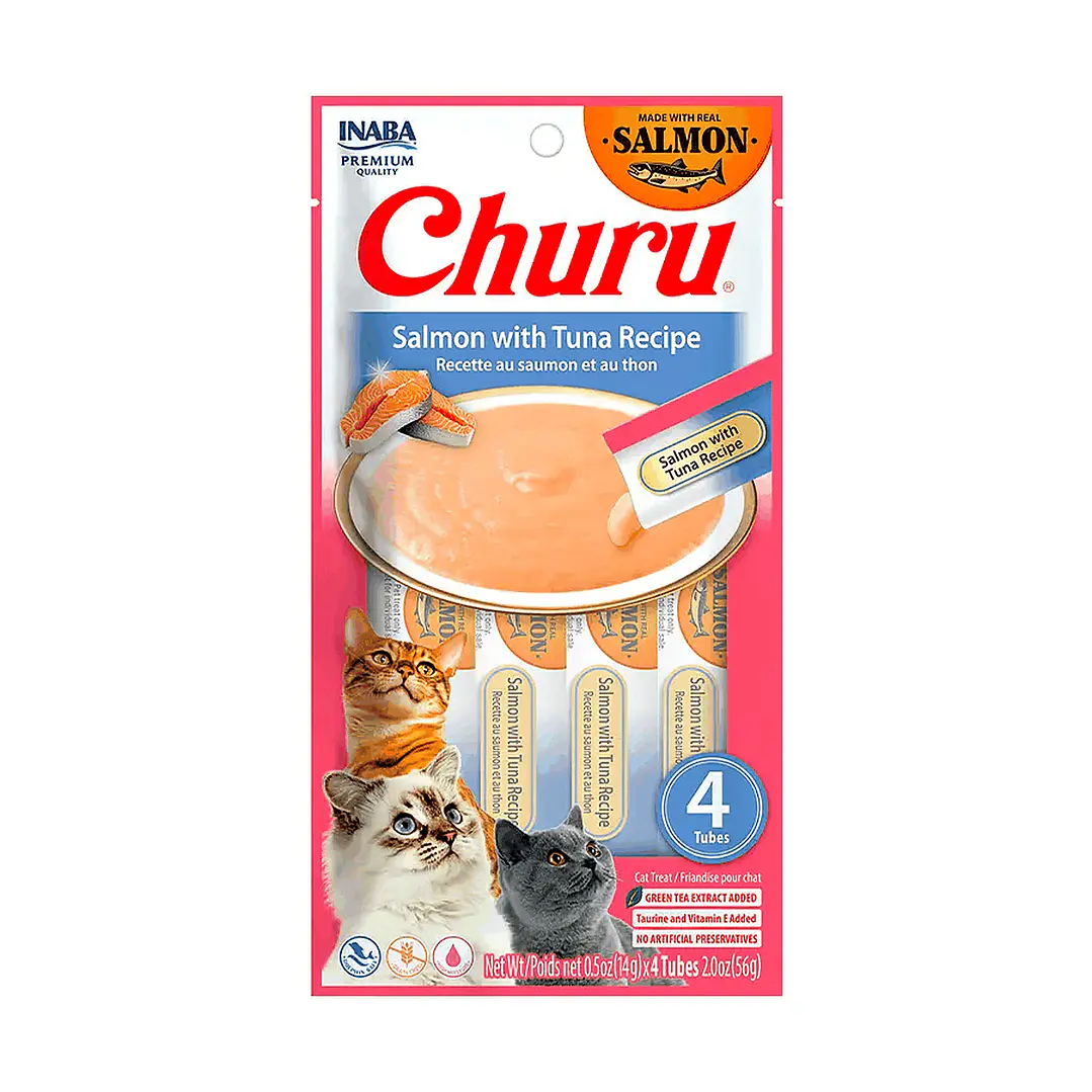 Snack Para Gato Cremoso Inaba Churu 14 Gr/4 Und 14