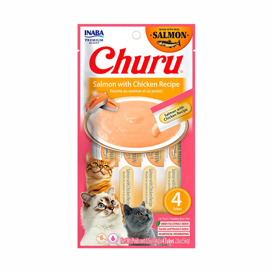 Snack Para Gato Cremoso Inaba Churu 14 Gr/4 Und 16