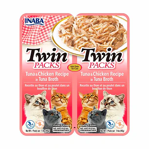 Snack Inaba Para Gato Twin Packs En Caldo 80g