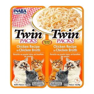 Snack Inaba Para Gato Twin Packs En Caldo 80g