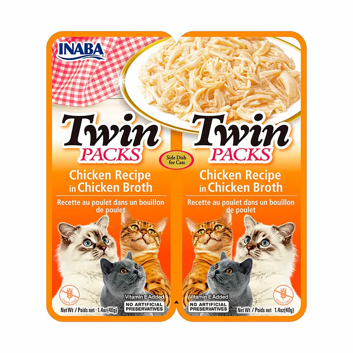 Snack Inaba Para Gato Twin Packs En Caldo 80g 3