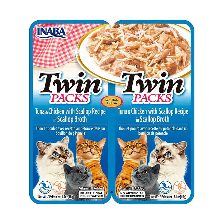 Snack Inaba Para Gato Twin Packs En Caldo 80g 5