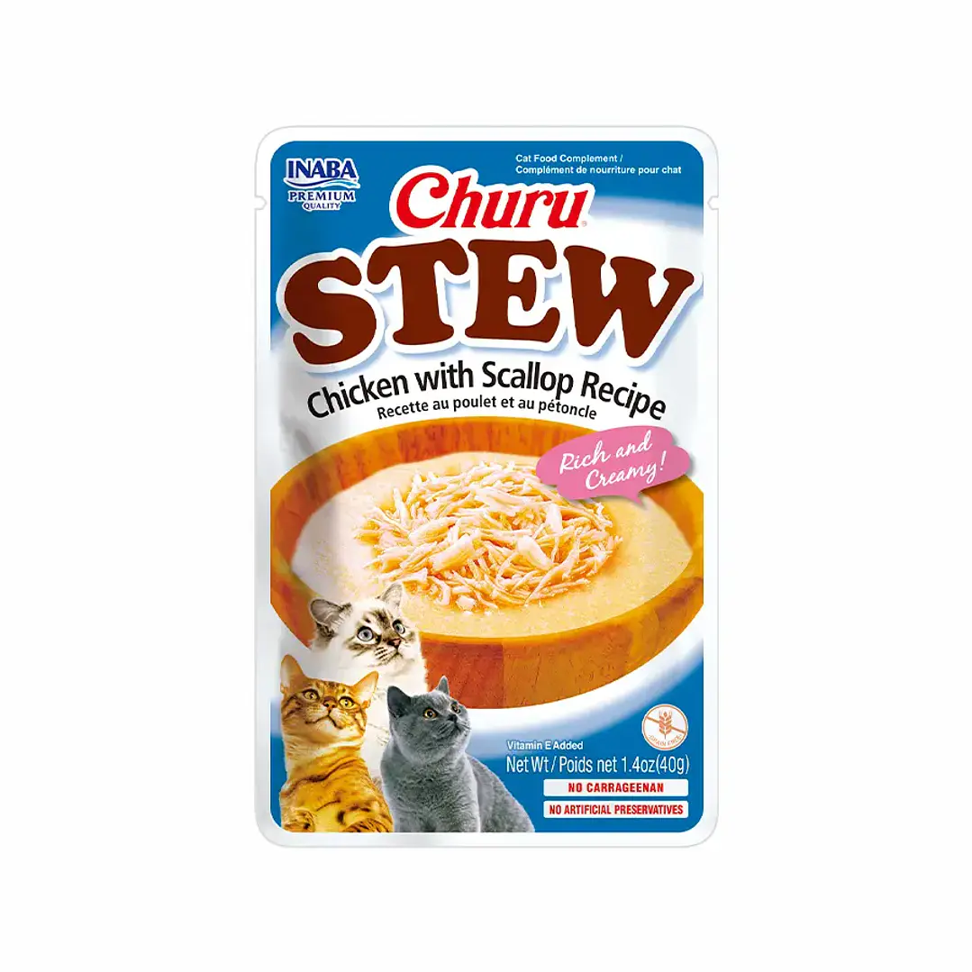 Inaba Cat - Stew Receta De Pollo Y Atun 40 Gr 3