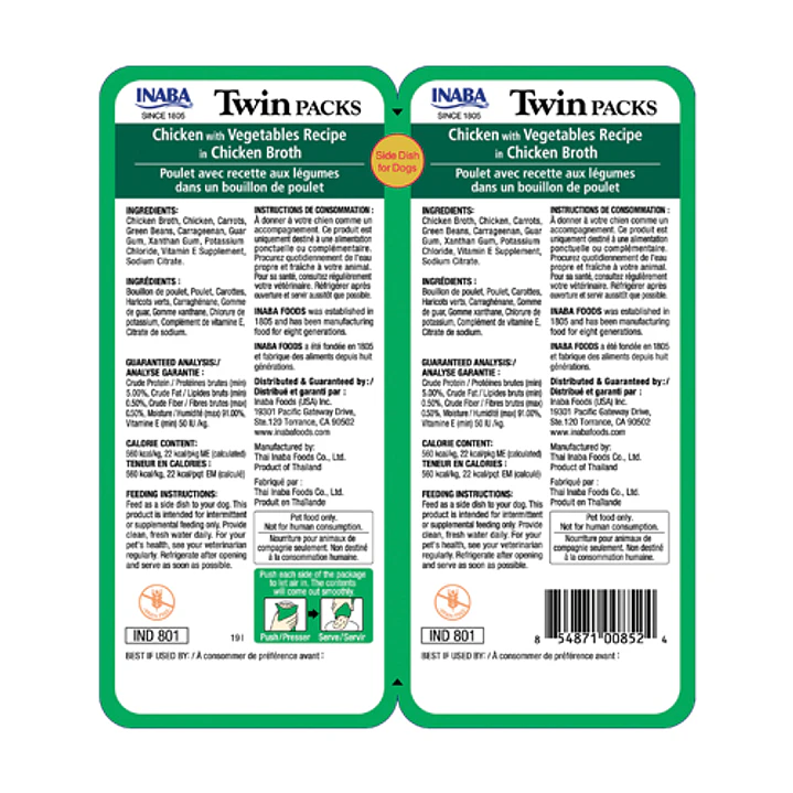 Alimento Inaba Dog Twin Packs 80g 2