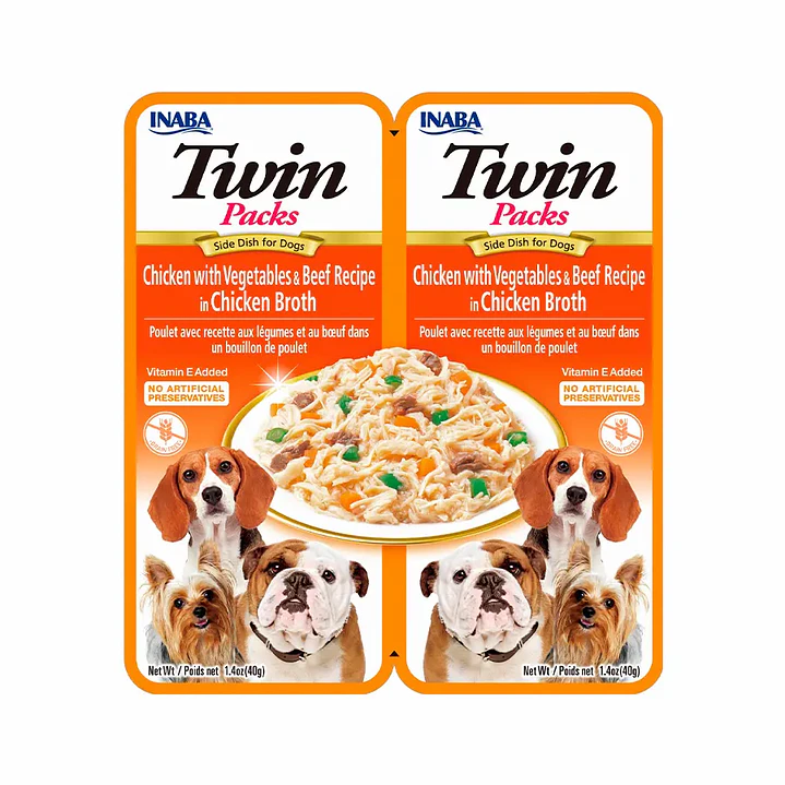 Alimento Inaba Dog Twin Packs 80g 3