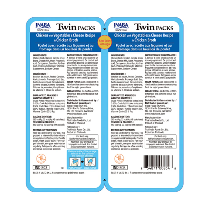 Alimento Inaba Dog Twin Packs 80g 6
