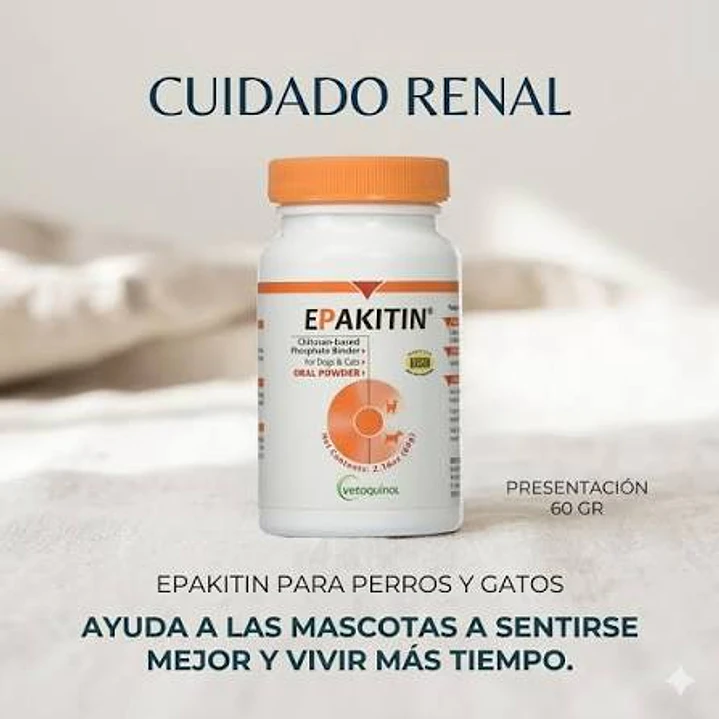 Suplemento Epakitin Renal Polvo Perro/gato 60g 2
