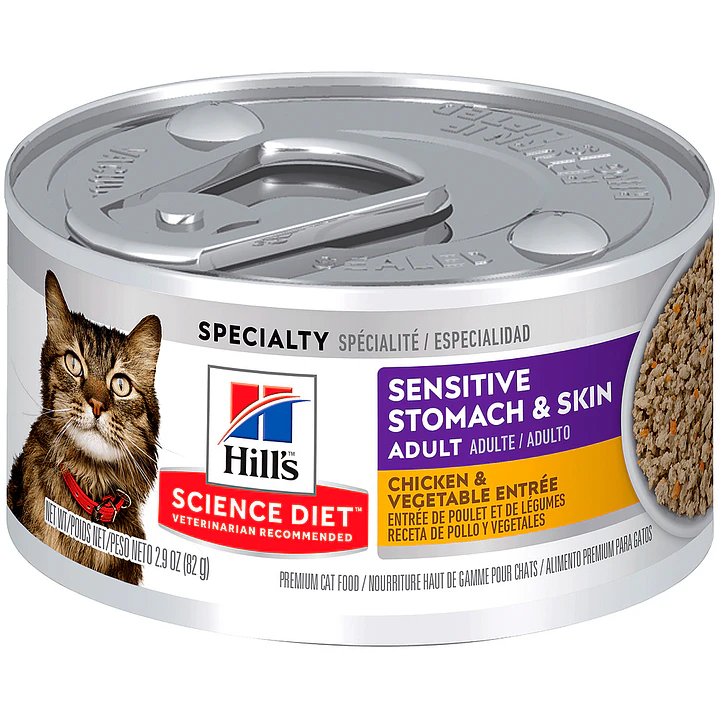 Alimento Hill's Sensitive Stomach & Skin Para Gato 4