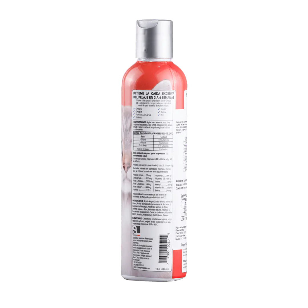 Shed- X Cat Suplemento Dermaplex 8 Oz 2