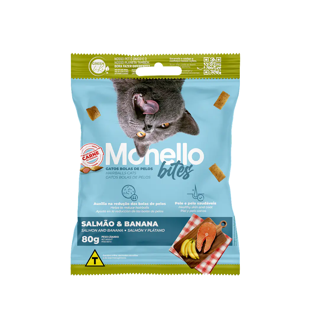 Snack Bolas De Pelo Monello Bites 80g 1