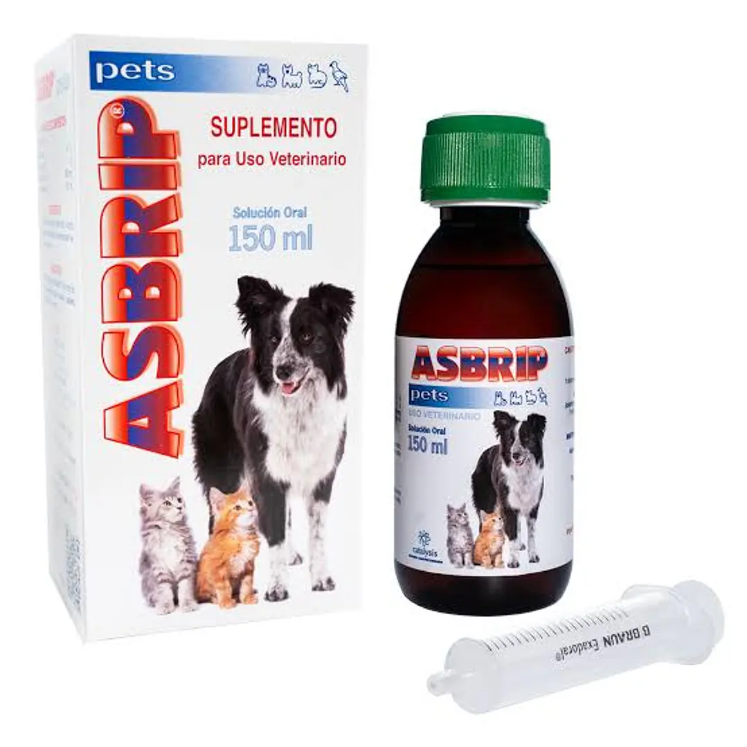 Suplemento Alimenticio Perros Y Gatos Asbrip Pets 150 Ml 1