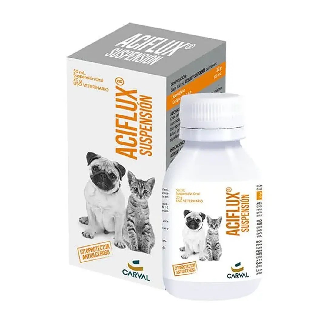 Aciflux 500mg Caja 20 Tabletas Para Perros Y Gatos 1