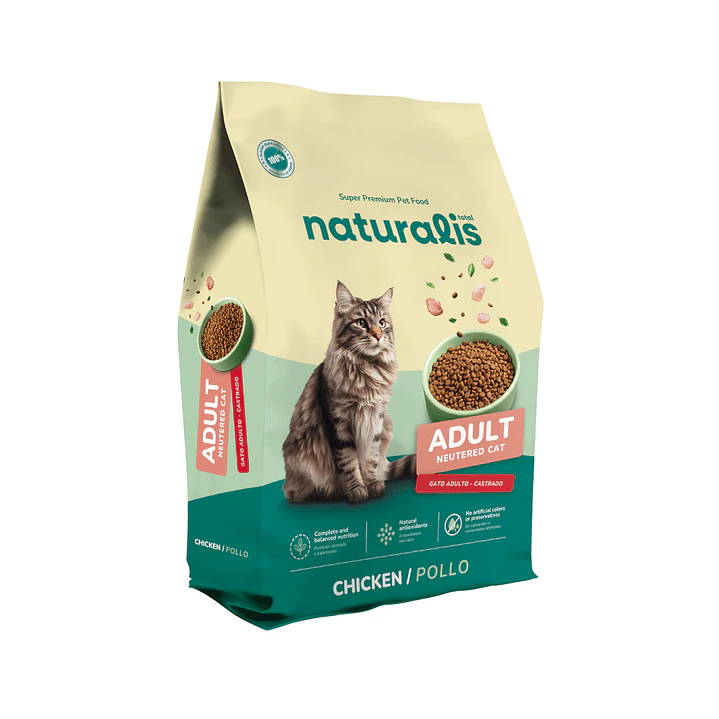 Alimento Naturalis Gato Castrado Adulto Pollo  1