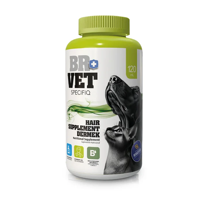 Suplemento Br Vet Specifiq Suplemento Líquido Hair Dermek 120ml 1