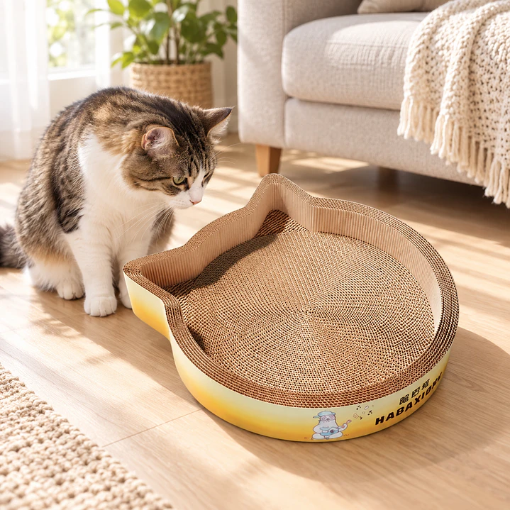 Cama Rascador Carton Para Gato  1