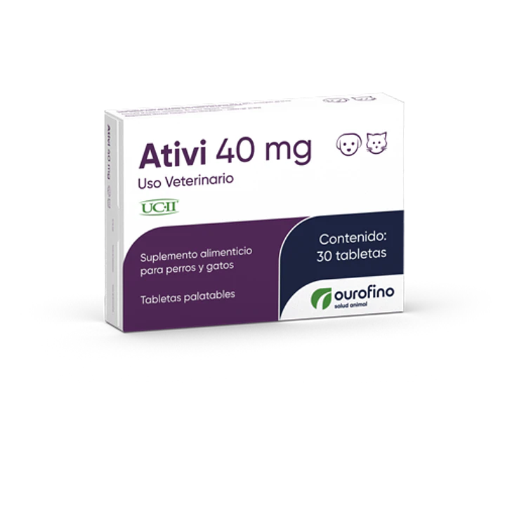 Ativi Colágeno 40mg 30 Tabletas Perro/gato 1