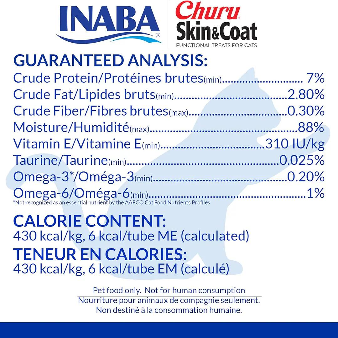 Inaba Snack Churu Skin & Coat Puré Para Gatos 50und 2