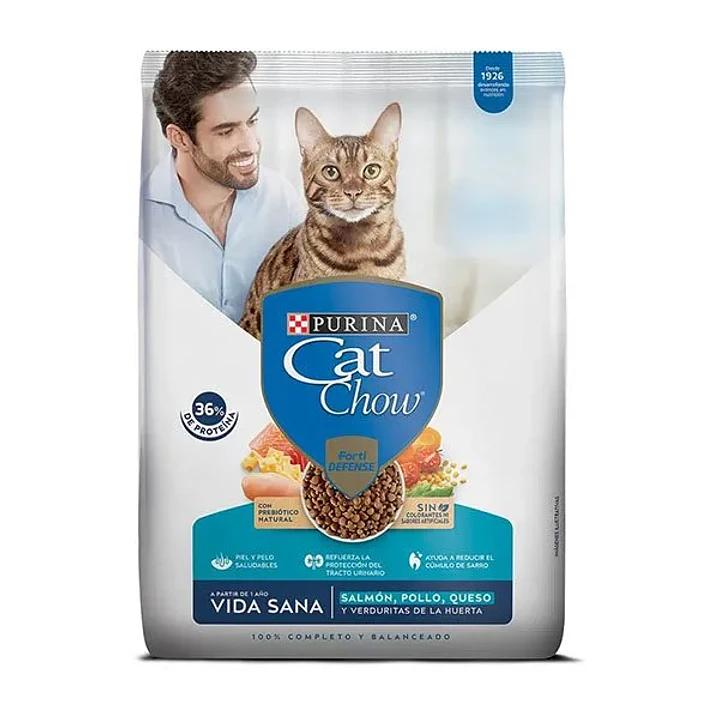 Purina Cat Chow Adultos Salmón Pollo Queso Y Verduras  1