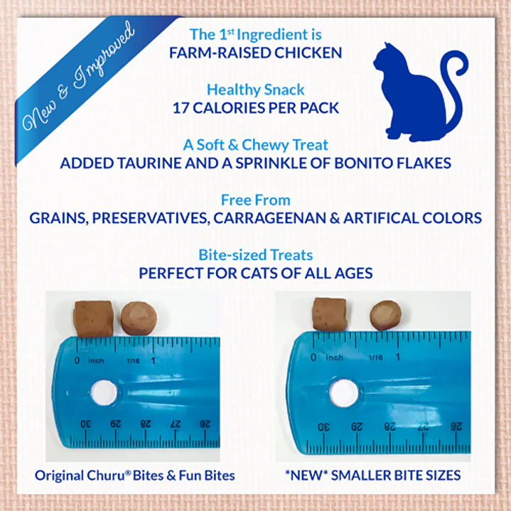 Snack Churu Fun Bites Chicken Wraps Con Atún Y Queso 5
