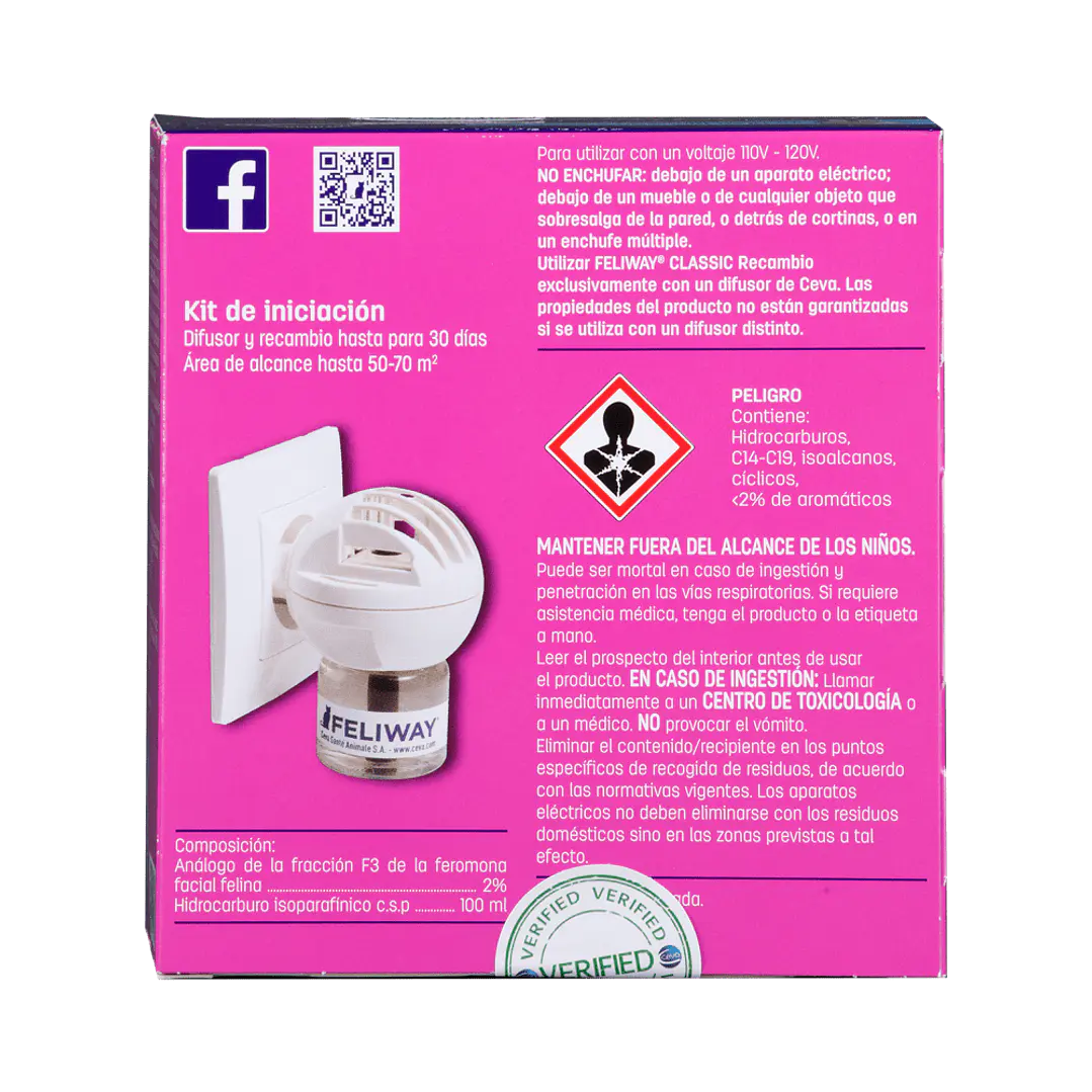 Difusor Feliway + Recarga Para Gatos Classic 48ml 4