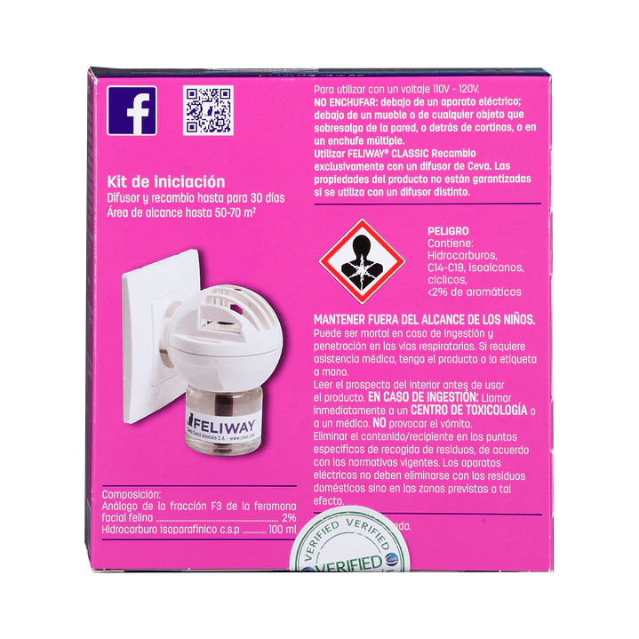 Difusor Feliway + Recarga Para Gatos Classic 48ml 4