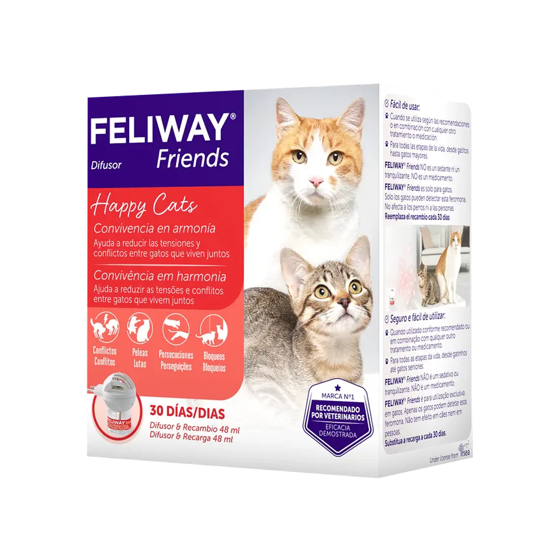 Difusor Feliway + Recarga Para Gatos Friends 40ml 1