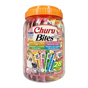 Inaba Snack Bombonera Churu Bites Pollo Para Gatos X 28und