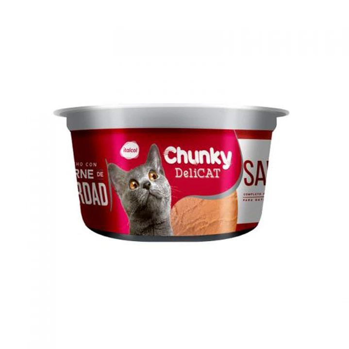 Alimento Húmedo Para Gato Chunky Delicat 156 Gr 1
