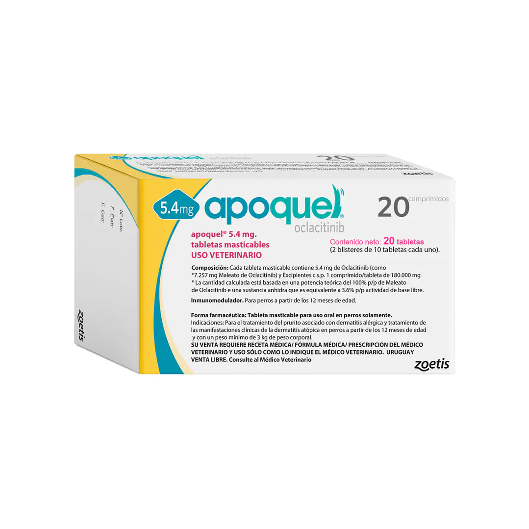 Apoquel 5.4 Mg (caja * 20 Tabs) Masticable 1