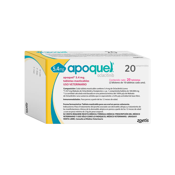 Apoquel 5.4 Mg (caja * 20 Tabs) Masticable 1