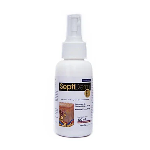 Solucion Antiseptica Septiderm Clorhexidina Vitamina E X 120ml