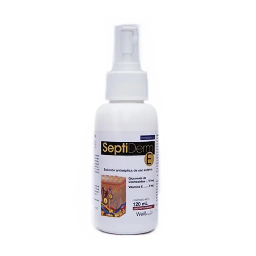 Solucion Antiseptica Septiderm Clorhexidina Vitamina E X 120ml 1